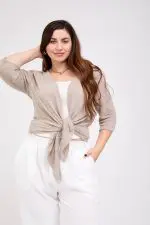 ⁦פסטל - עליונית סריג ויסקו⁩ – תמונה ⁦6⁩