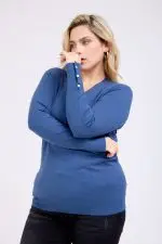 ⁦ELLE - סריג כפתרה בשרוול⁩ – תמונה ⁦12⁩