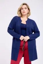 ⁦DEMI - קרדיגן ארוך כיסים⁩ – תמונה ⁦11⁩