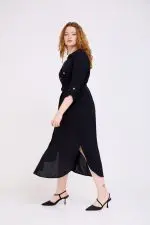 ⁦נעמי - שמלת בי כפתרה זהב⁩ – תמונה ⁦10⁩