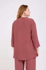 ⁦הודיה - חולצת אריג שינה פ⁩ – תמונה ⁦16⁩