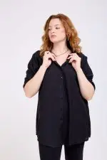 ⁦אלונה - טוניקת אריג אובר⁩ – תמונה ⁦10⁩