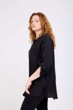 ⁦אלונה - טוניקת אריג אובר⁩ – תמונה ⁦12⁩