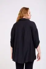 ⁦אלונה - טוניקת אריג אובר⁩ – תמונה ⁦5⁩