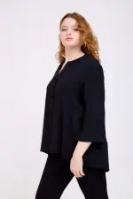 ⁦הודיה - חולצת אריג שינה פ⁩ – תמונה ⁦3⁩