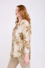 ⁦ענבל - חולצת סאטן מודפסת⁩ – תמונה ⁦3⁩