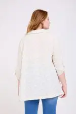 ⁦קלאודיה - חולצת אריג הגר⁩ – תמונה ⁦3⁩