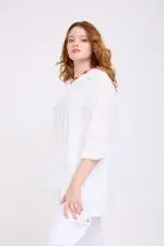⁦קלאודיה - חולצת אריג הגר⁩ – תמונה ⁦6⁩