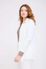 ⁦מישה - חולצת ליקרה מכופתר⁩ – תמונה ⁦15⁩