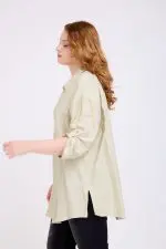 ⁦אלונה - טוניקת אריג אובר⁩ – תמונה ⁦8⁩
