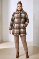⁦קלאודיה - מעיל בוקלה משבצ⁩ – תמונה ⁦3⁩