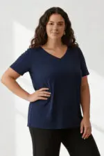⁦מרסל - חולצת וי בסיס קיץ⁩ – תמונה ⁦27⁩