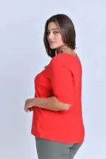 ⁦דיוק - חולצת ריב זיפר קצר⁩ – תמונה ⁦9⁩