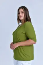 ⁦דיוק - חולצת ריב זיפר קצר⁩ – תמונה ⁦12⁩