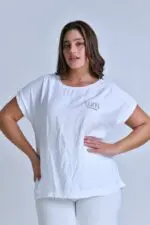 ADNA - טופ קצר איטליה לבן