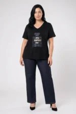 ⁦moria - טי קצר וי פרינט⁩ – תמונה ⁦9⁩