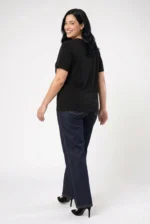 ⁦nickey - טי קצר וי פרינט⁩ – תמונה ⁦9⁩