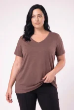 ⁦מרסל - חולצת וי בסיס קיץ⁩ – תמונה ⁦59⁩
