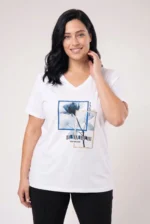 ⁦torry - טי קצר וי פרינט⁩ – תמונה ⁦12⁩