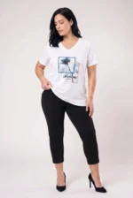 ⁦torry - טי קצר וי פרינט⁩ – תמונה ⁦6⁩