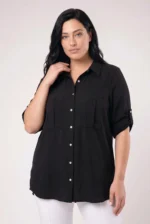 ⁦סילביה  - טוניקת אריג כיס⁩ – תמונה ⁦6⁩