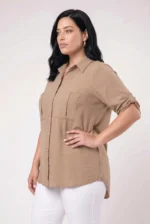 ⁦סילביה  - טוניקת אריג כיס⁩ – תמונה ⁦20⁩