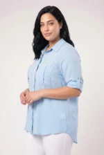 ⁦סילביה  - טוניקת אריג כיס⁩ – תמונה ⁦23⁩